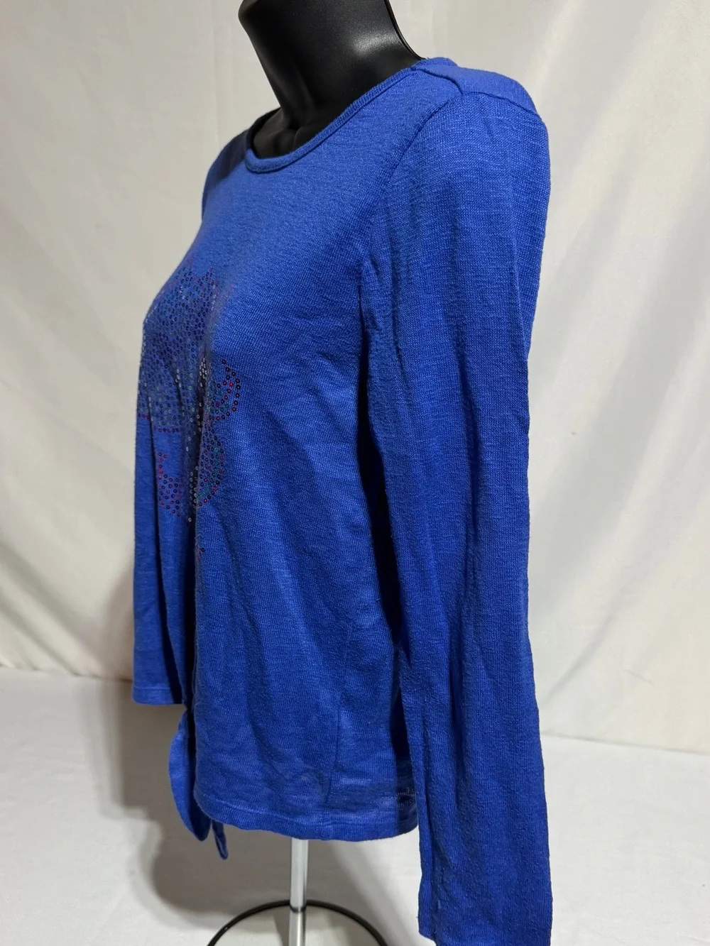 Children’s Place Girls Sequin Unicorn Tie Front Top Size 14 Blue